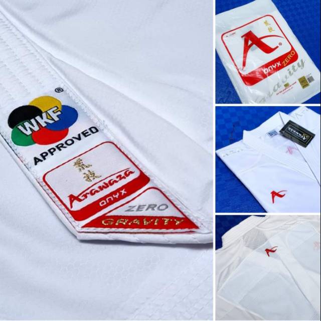 Baju Karate Arawaza Onyx Zero Gravity White Series Wkf Approved Arawaza Kumite Original Terbaru 2024