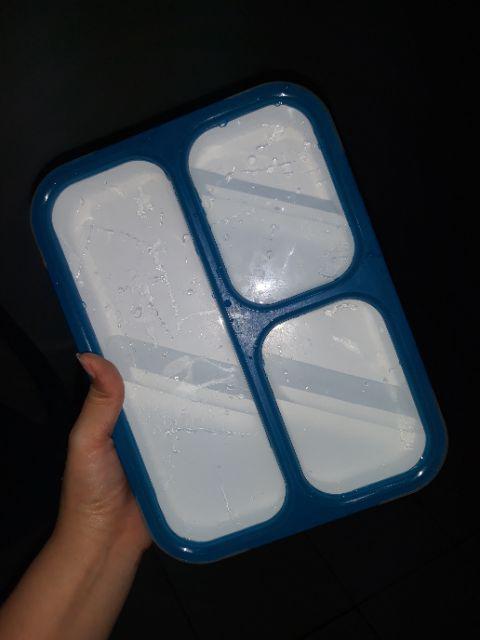 Yooyee Sekat 4 Sup Lunch Box Sekat 4 Sup Yooyee 415 + 5 Pcs Sponge Spon S1