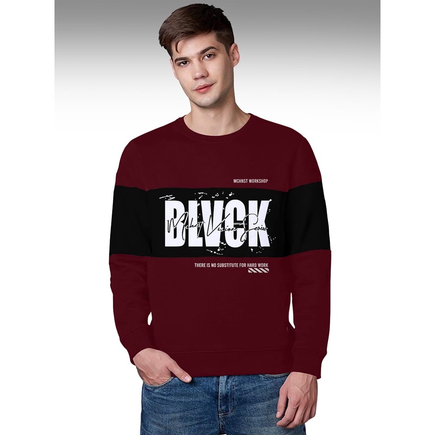 Sweater Murah / Sweater Distro / Sweater Cowok / Sweater BLCK