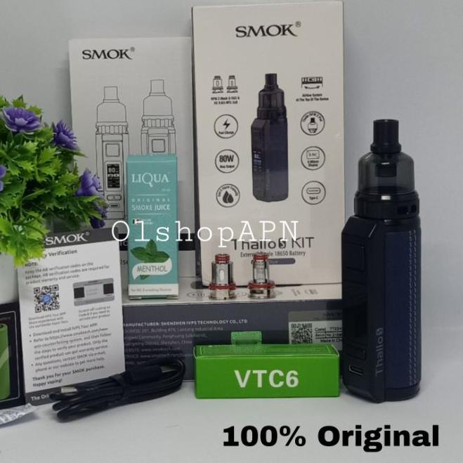 New elektronik tinta READY Vapee Vapoor SMOKEE THALO S KIT 80W Free Baterai+L 10ml mesin uap|SQ6