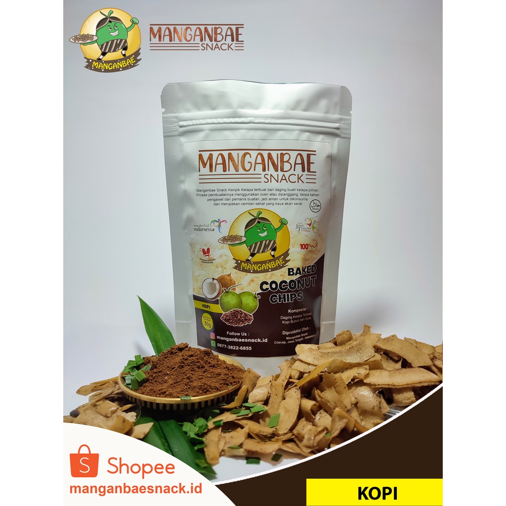 

RASA KOPI - Keripik Kelapa Manganbae Snack (Coconut Chips)