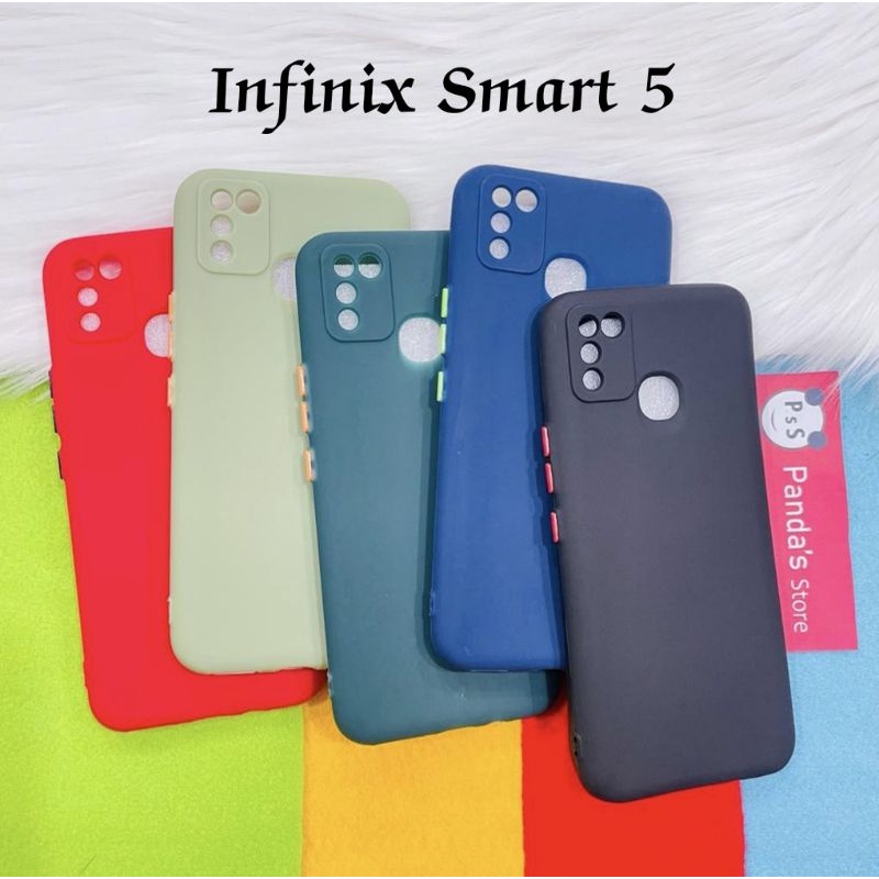 Case Infinix Smart 5 Babycase + Pelindung Kamera, Makaron Full Color (PsS)