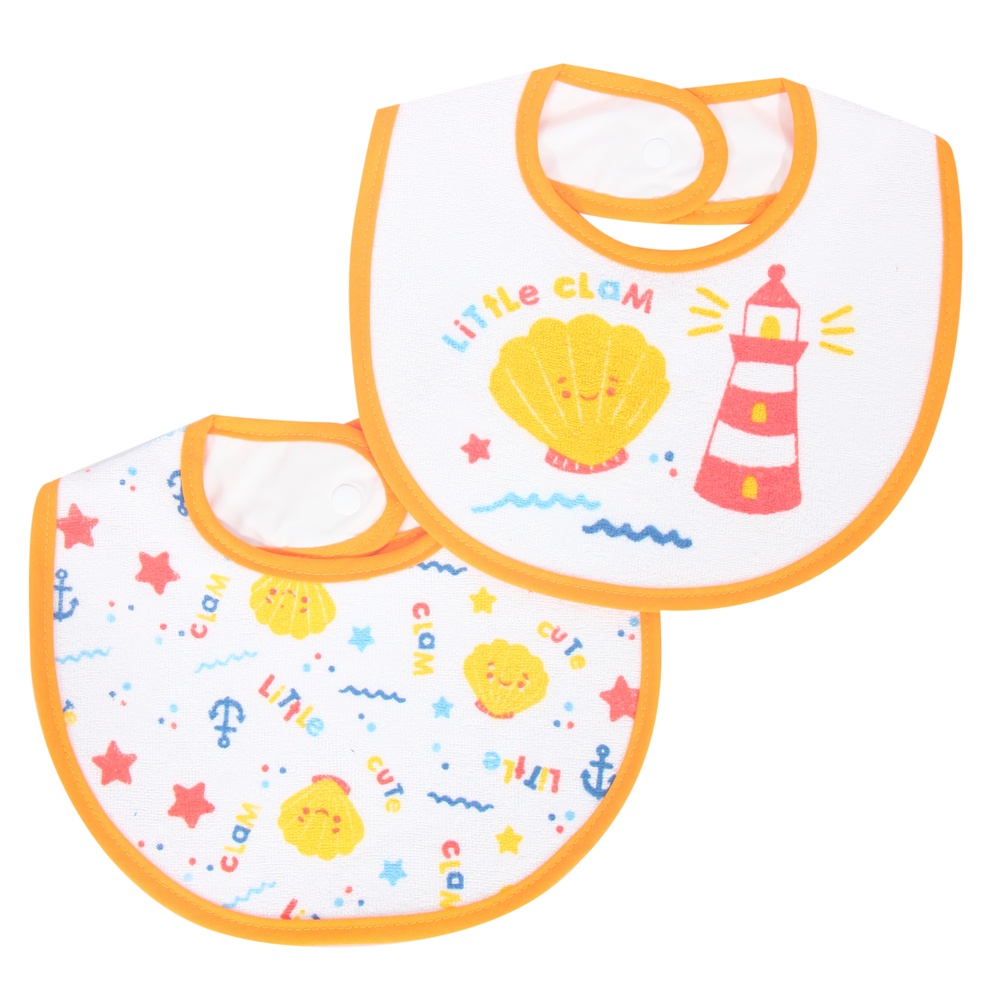 Kiddy Baby Slabber / Bib Bayi / Celemek Bayi Untuk Makan Bahan Kain Menyerap Air/ 37073