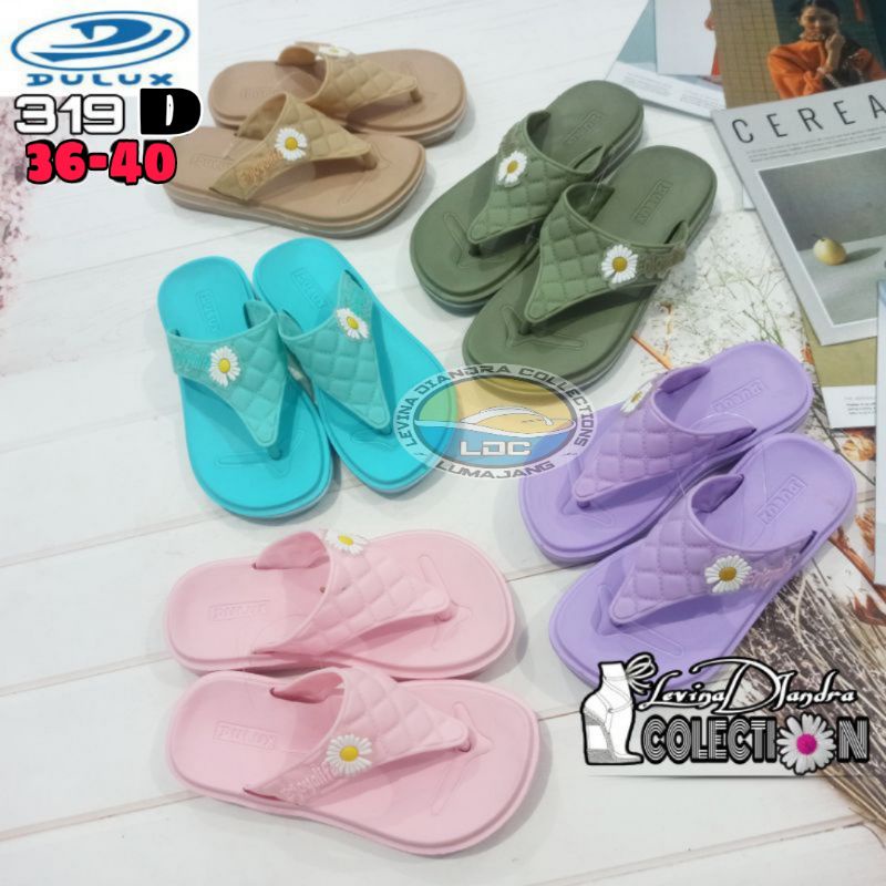 SANDAL JEPIT KARET DULUX BUNGA 319 D DEWASA (36-40)