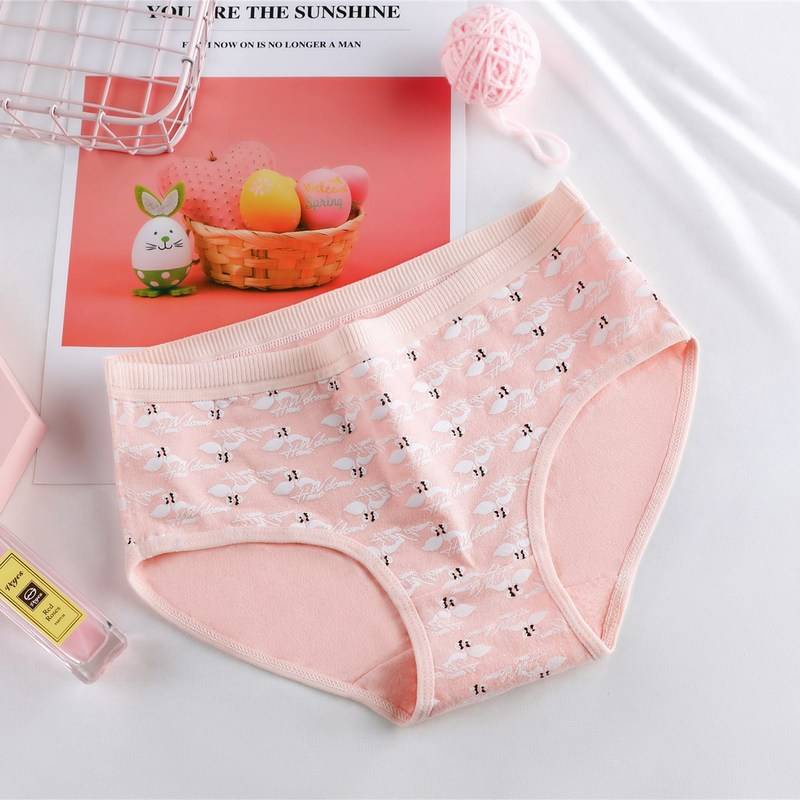 BEE - Cd Imut Fashion Jepang Celana Dalam Wanita Katun Import Mid Waist Jiashini 885