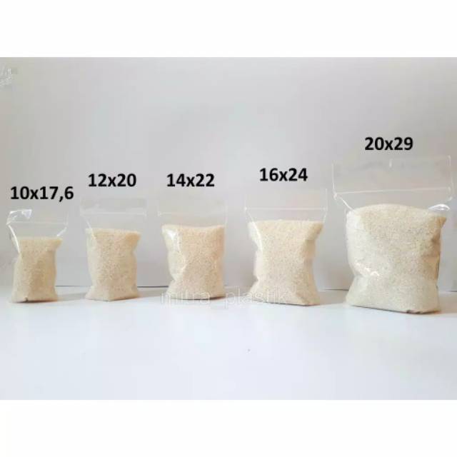 Pouch plastik klip berdiri standing pouch ziplock 10x17