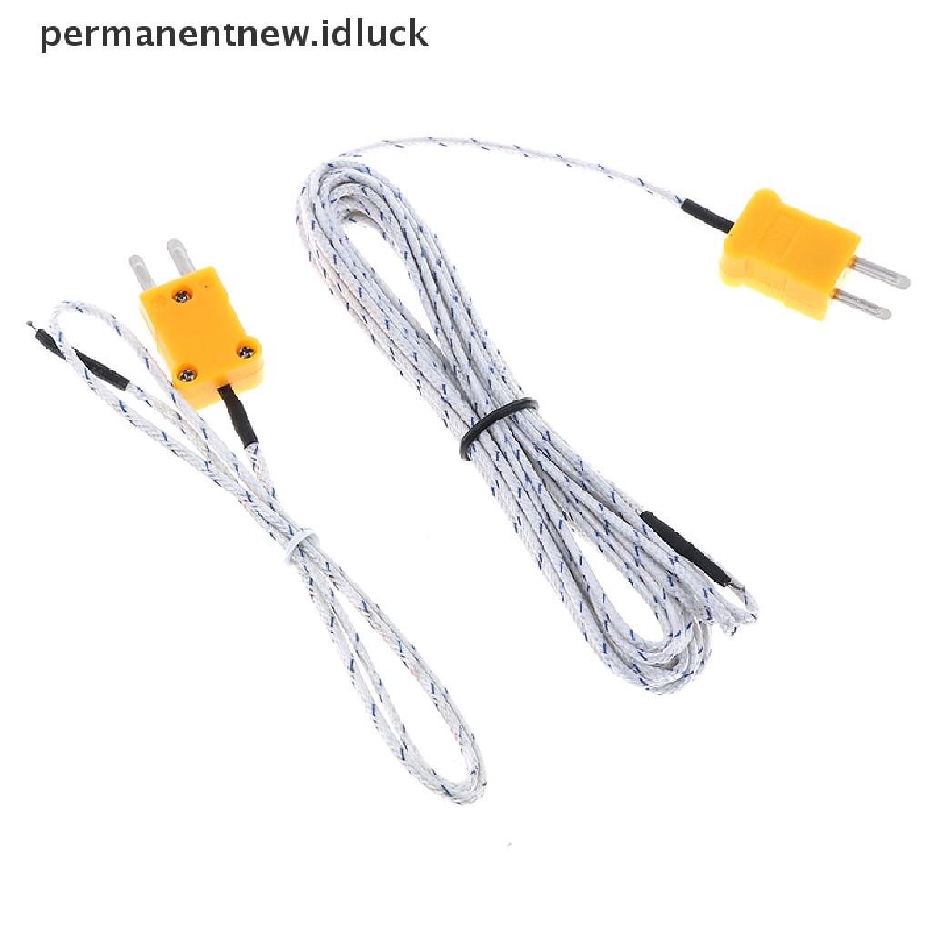 1pc Kabel probe sensor Suhu Tipe K Ukuran 0.5 / 4m