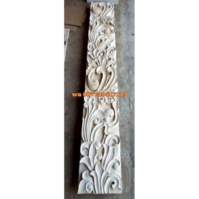 Relief batu alam hiasan dinding