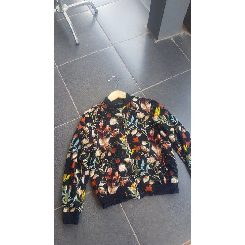 zara fullprint bomber