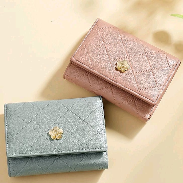 TASBLUE Dompet Wanita import dompet Lipat Kecil Lucu Dan Cantik D237 DOMPET MINI WANITA MOTIF BUNGA DOMPET WANITA IMPORT