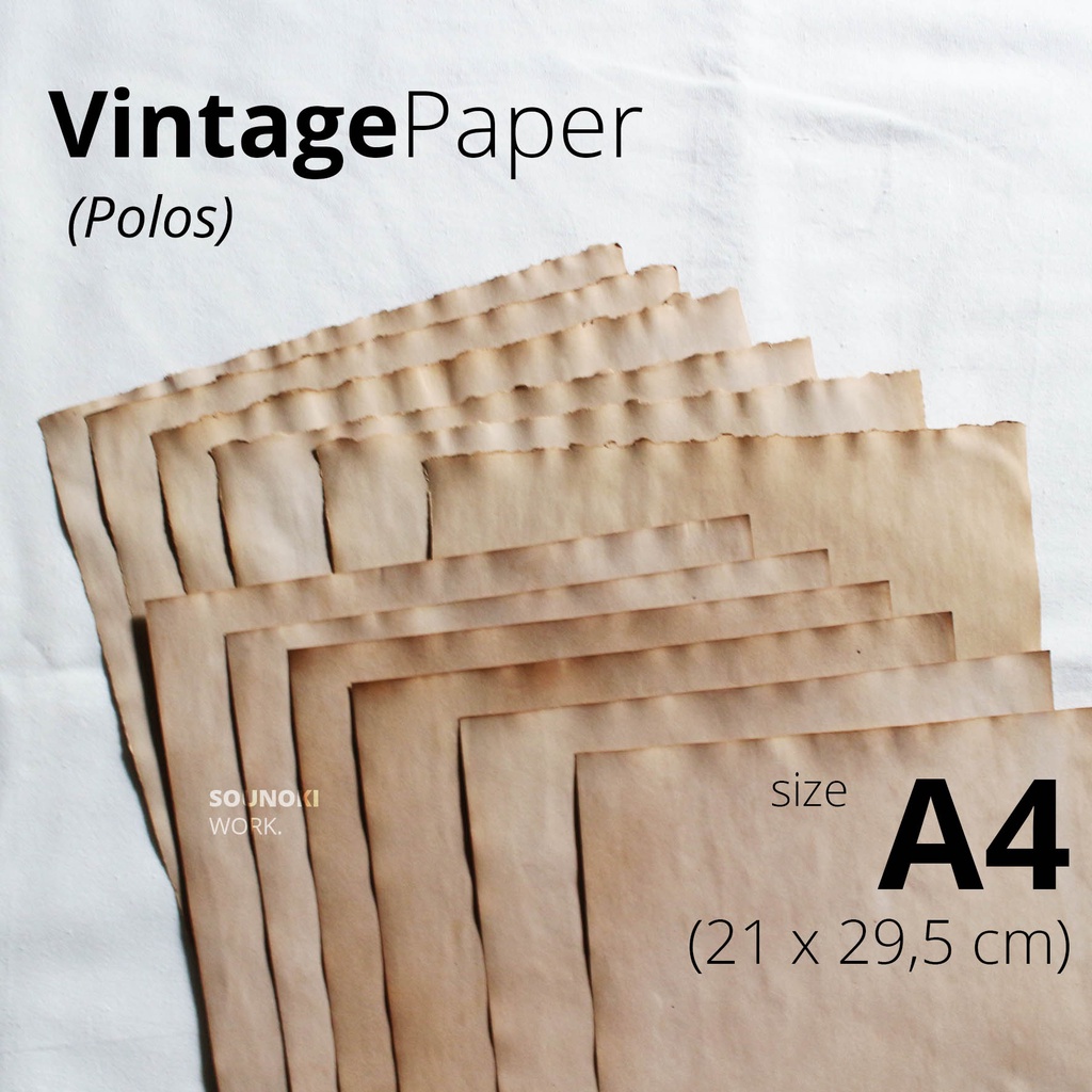 

KERTAS VINTAGE / VINTAGE PAPER Ukuran A4
