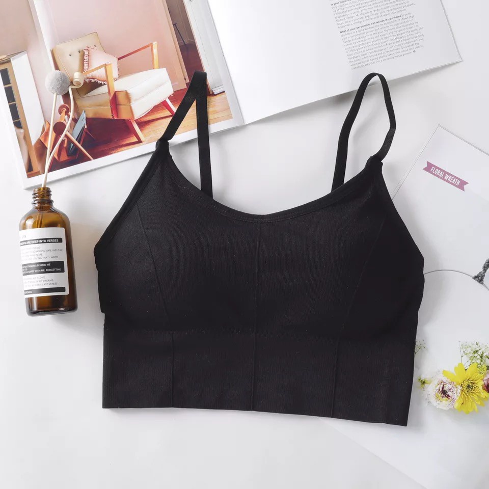 HOT PROMO Sporty Korean Crop 3PCS DAN SATUAN Tank Top Bra Sport BN56 IMPORT TERMURAH BISA COD