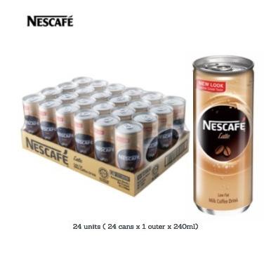 

NESCAFE Minuman Kopi Susu Kopi Kaleng LATTE 240 ml/Perkarton isi 24Pcs