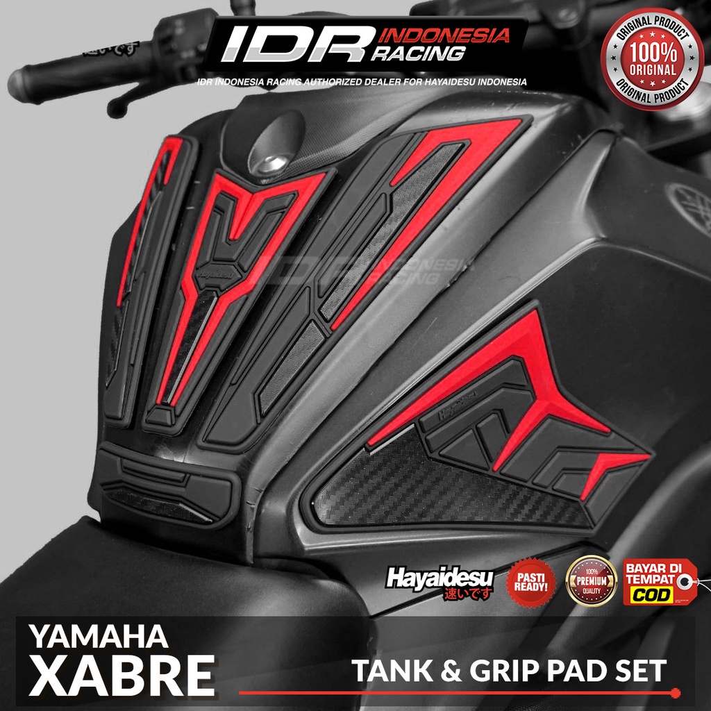 Hayaidesu Xabre Body Protector Tank Grip Cover Aksesoris Yamaha