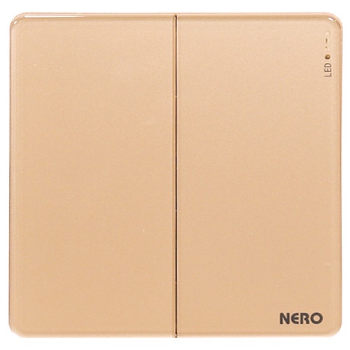 SAKLAR DOUBLE SAKLAR SERI PRECIOSA GOLD NERO