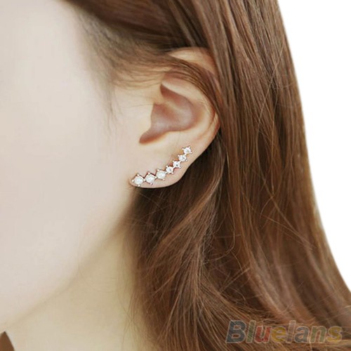 Sepasan Anting  Stud Jepit Fashion Wanita Tema Hujan 