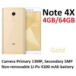 Unik Xiaomi Redmi Note 4X 4GB 64GB   GOLD   Baru NEW   Distributor Berkualitas