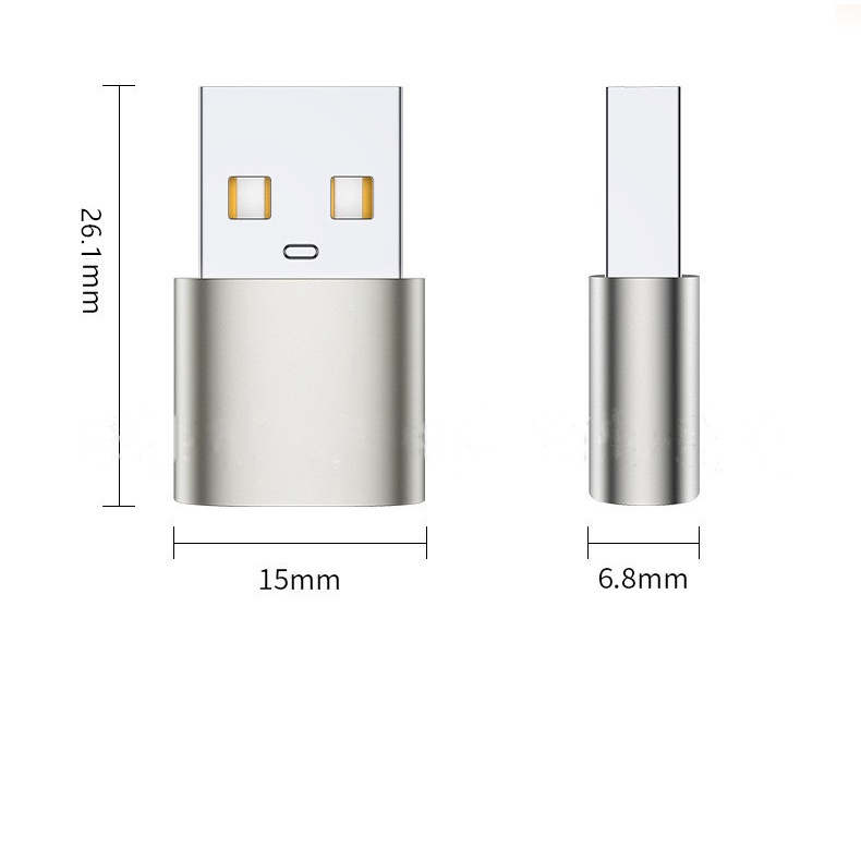 Adaptor Konverter Usb-C Flash Drive Tipe C 2.0 Male Ke Tipe C Female Untuk Komputer / Handphone