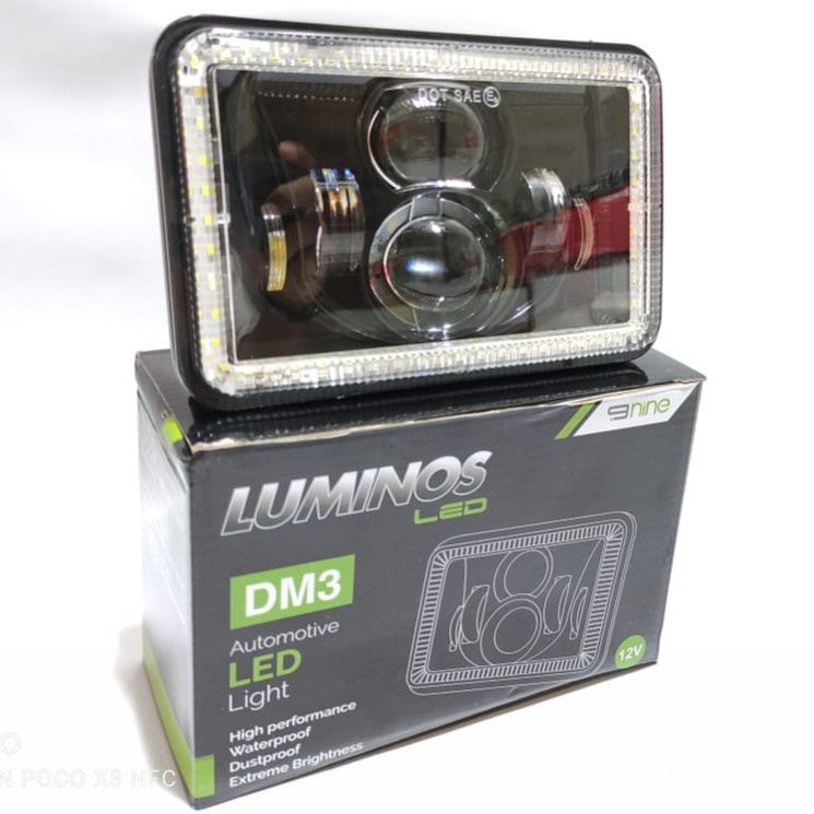 HEADLAMP DAYMAKER KOTAK 5 INCH LUMINOS LAMPU LED MOBIL MOTOR