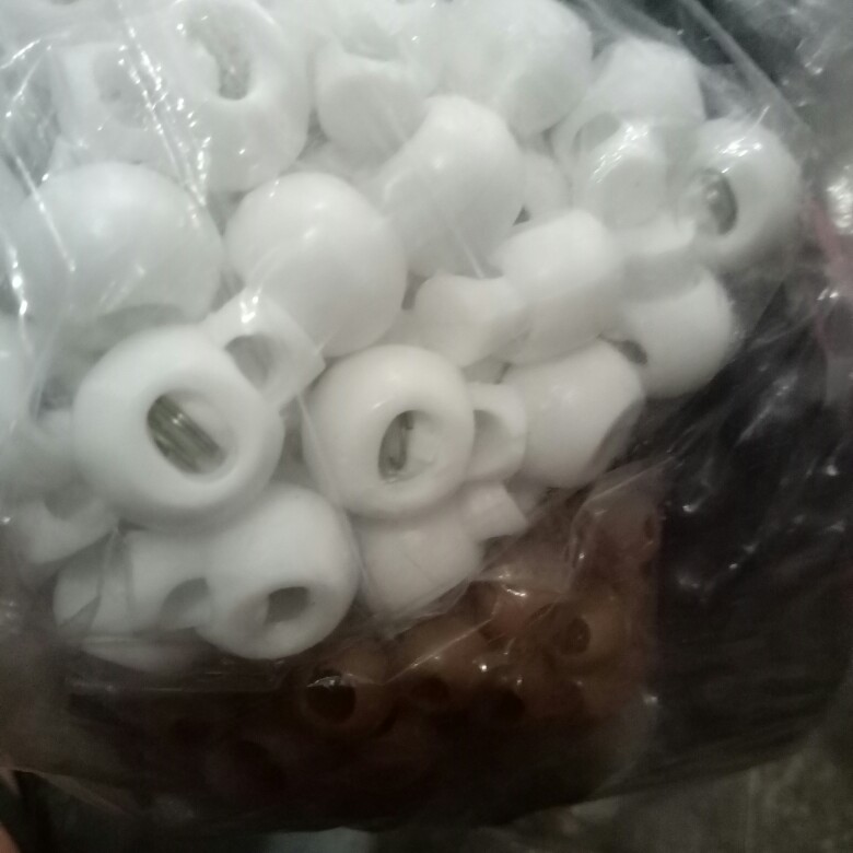 Stopper Bulat 17 Mm Plastik Putih