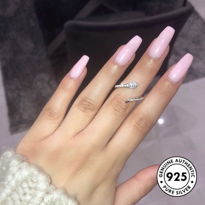 Cincin Sterling Silver 925 Model Ular Untuk Wanita