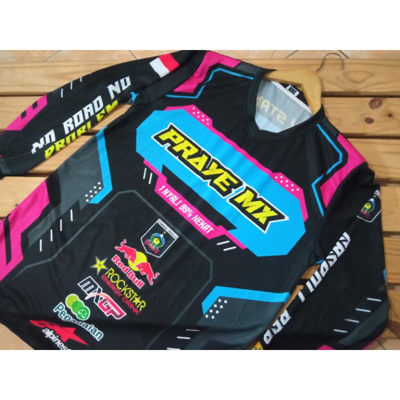 Jersey Racing balap full printing bisa request lengn panjang keren simple baju terbaru