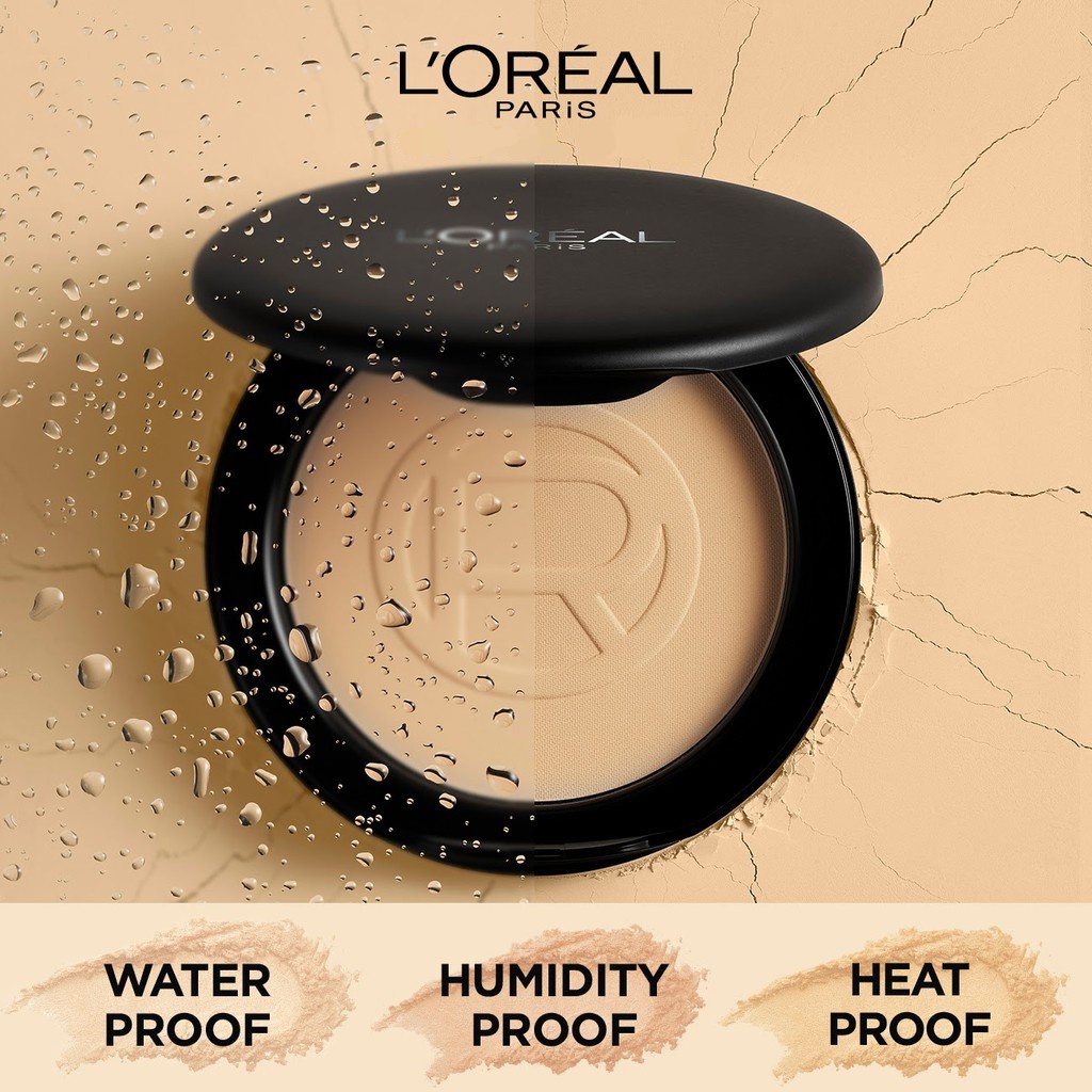 L'OREAL Paris Infallible Oil Killer High Coverage Powder SPF32 PA+++ | Loreal Compact Powder Bedak Padat by AILIN