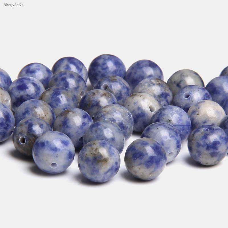 Natural Blue Sodalite Stone Jaspers Beads Round Loose Spacer