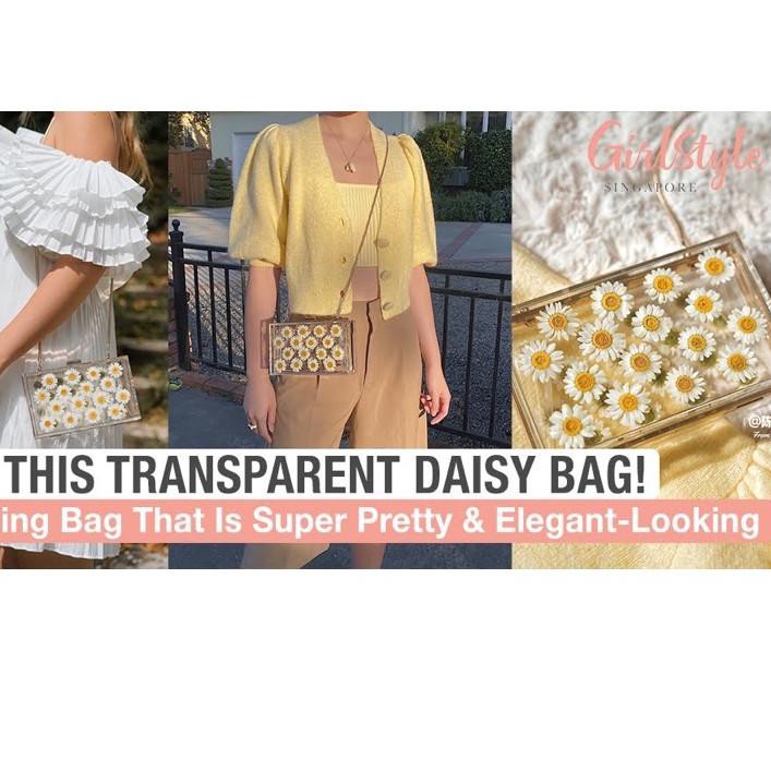 

♥@♥ ZRA FLOWER DAISY ACRILIC BAG (BUBBLE WRAP)