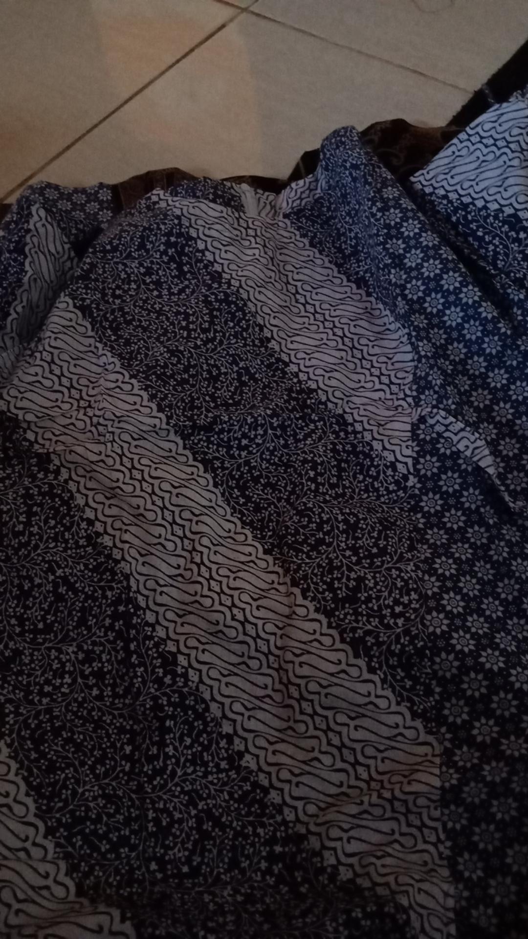 Tey-17 Batik Wanita Asj Sa Hrb026 Kenongo Kemeja Tosca Pendek