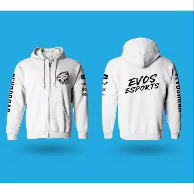 JAKET EVOS ESPORT ZIPPER HOODIE JERSEY RRQ BTR ONIC TEAM LIQUID SECRET