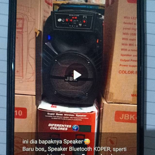 Speaker bluetooth JBK 0803 0810 + mic high quality / speaker aktif JBK koper high bass + MIC