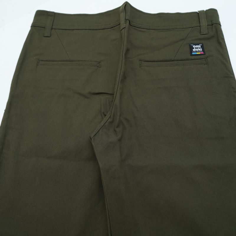 Omidoki Chino Pants Shyla Celana Panjang Pria Olive Chinos Distro