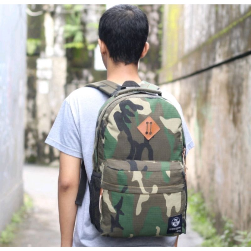 tas ransel pria wanita doreng army distro