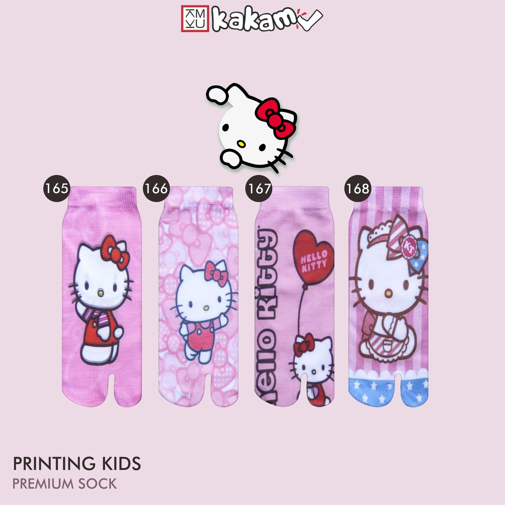 Kakamu  Kaos Kaki Jempol Anak Printing Karakter Hello Kitty 9