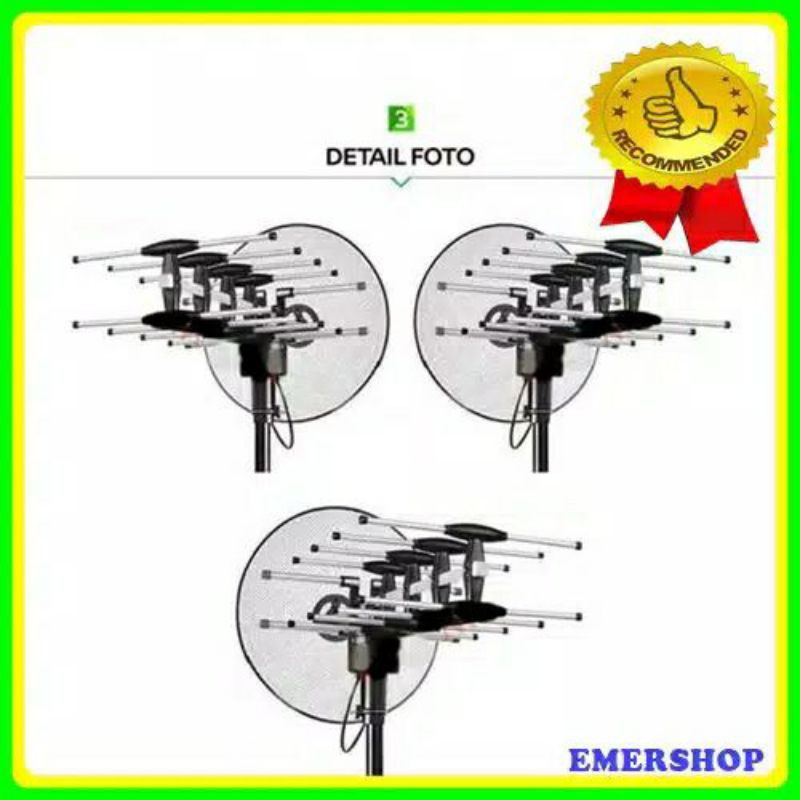 JGD- Antena Remote Digital Tv Lcd Led Antena Tv Aoutdoor Intra