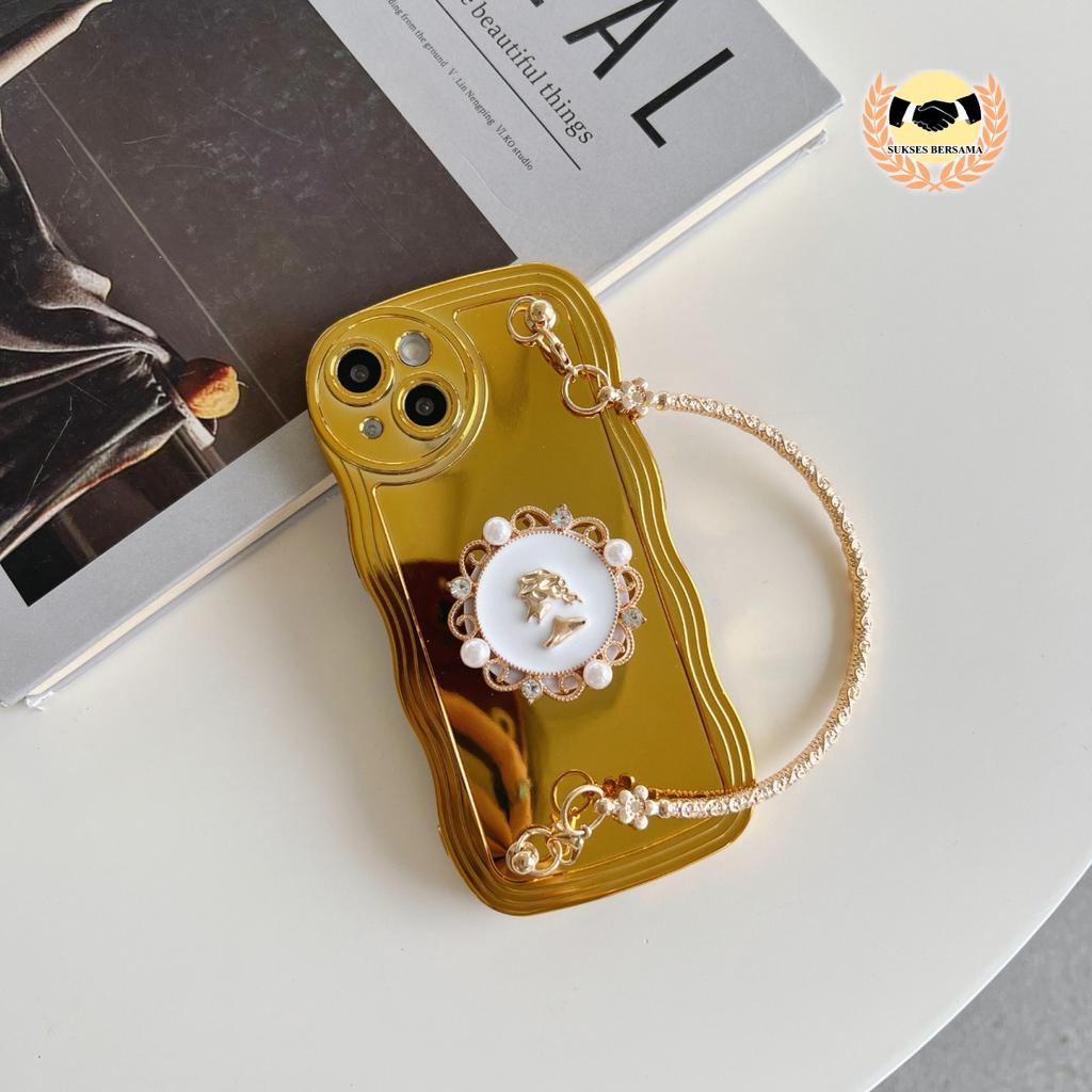 CASE WAVE MODEL TAS JINJING POPSOCKET 3D STAND GOLD FOR SAMSUNG A20S BSB7975