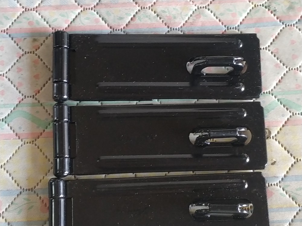 Overval Hitam Stamvick 5 Inch-engsel Gembok-kunci Gembok-grendel