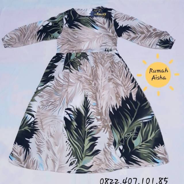 Gamis Anak/ Dress motif baby & kids by amio Size 4