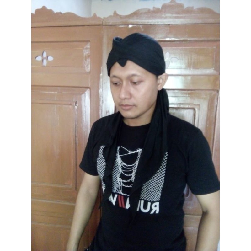 blangkon kliwir hitam halus jogja / blangkon jogja kliwir hitam / blangkon dewasa jogja