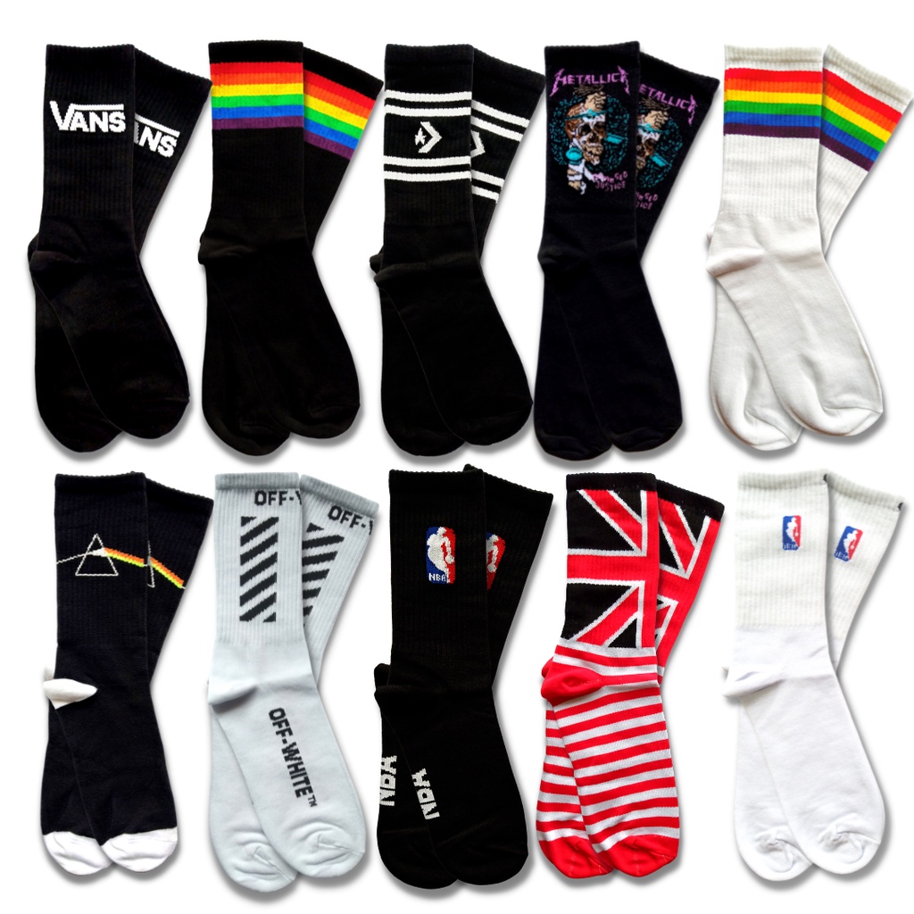 [PROMO] Kaos Kaki Pria Motif Skate Oldschool - The Muds Official