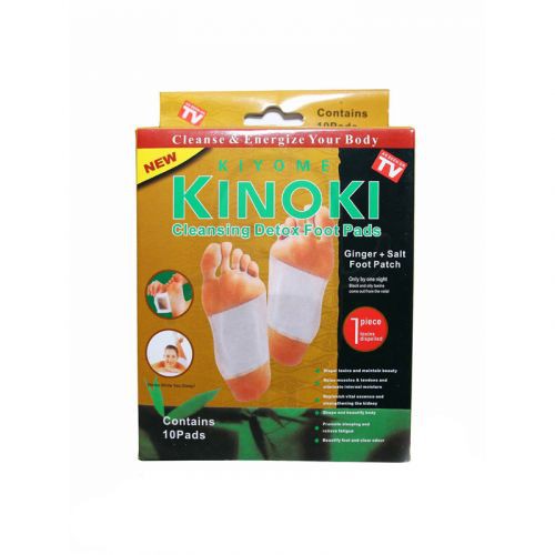 Kinoki Detox Gold 1 Kotak Isi 10Pcs Foot Pads Koyo Kaki Ginger Sachet