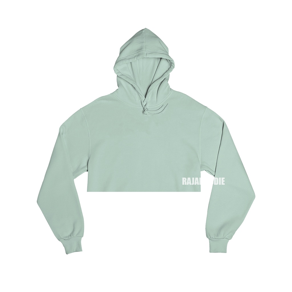 CROPPED HOODIE POLOS SAGE GREEN