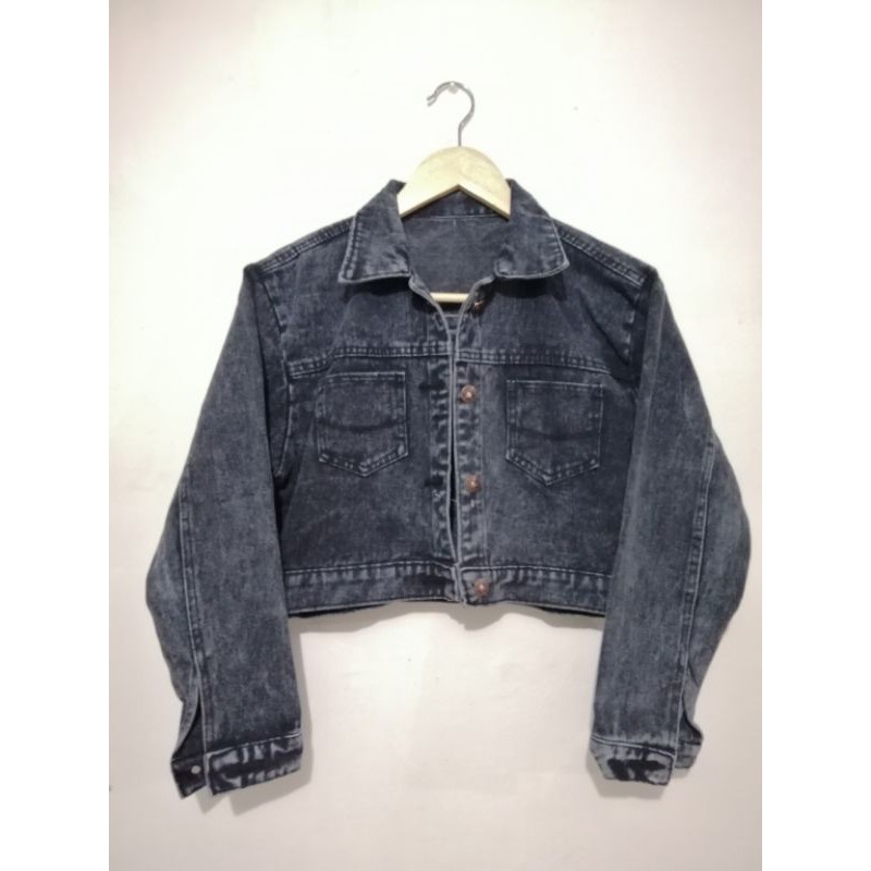 BISA COD JAKET JEANS CROP RAWIS BESTBSELLER