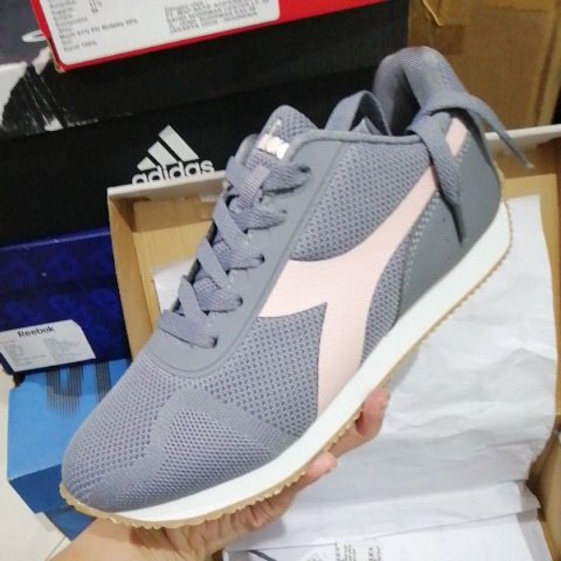 sepatu diadora wanita diadora Renardo Grey Pink original diadora women