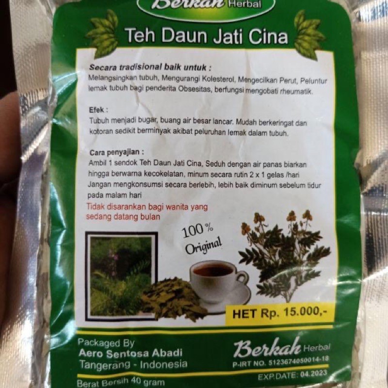 

TEH PELANGSING DAUN JATI CINA