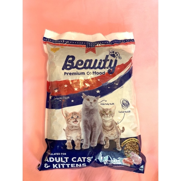 Beauty premium dry food makanan kucing