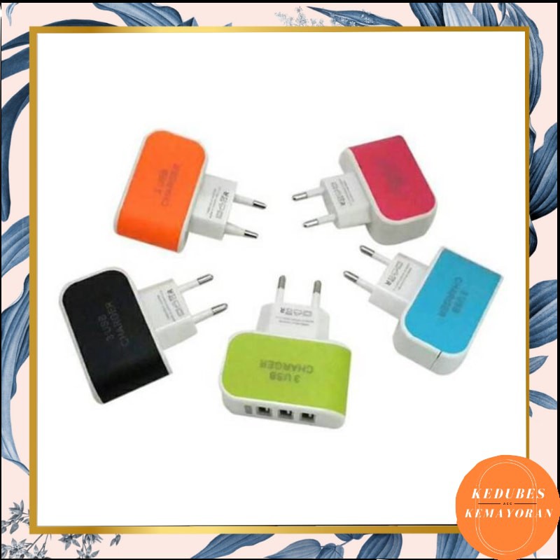 Adaptor Charger 3 Port 3.1A / Batok Charger 3 Port USB