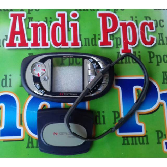 Casing Nokia N-GAGE qd Ngage qd Biru Dongker Dan Karet
