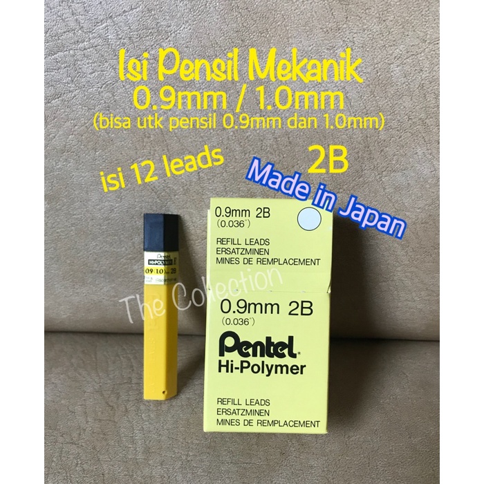 

Cantik Atk0620Pt Isi 12 Leads 0.9Mm 1.0Mm Isi Pensil Pentel 50E-2B9 Refill Terlaris